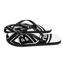 Load image into Gallery viewer, YBNRML White/Black Flip-Flops