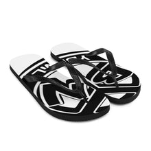 Load image into Gallery viewer, YBNRML White/Black Flip-Flops