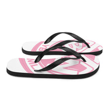 Load image into Gallery viewer, YBNRML Pink/White Flip-Flops