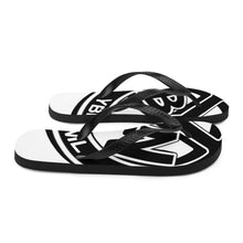 Load image into Gallery viewer, YBNRML White/Black Flip-Flops