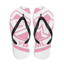 Load image into Gallery viewer, YBNRML Pink/White Flip-Flops