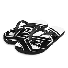 Load image into Gallery viewer, YBNRML White/Black Flip-Flops