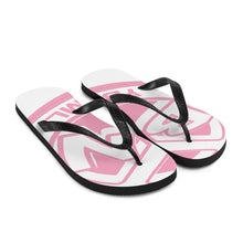 Load image into Gallery viewer, YBNRML Pink/White Flip-Flops