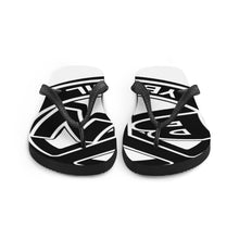 Load image into Gallery viewer, YBNRML White/Black Flip-Flops