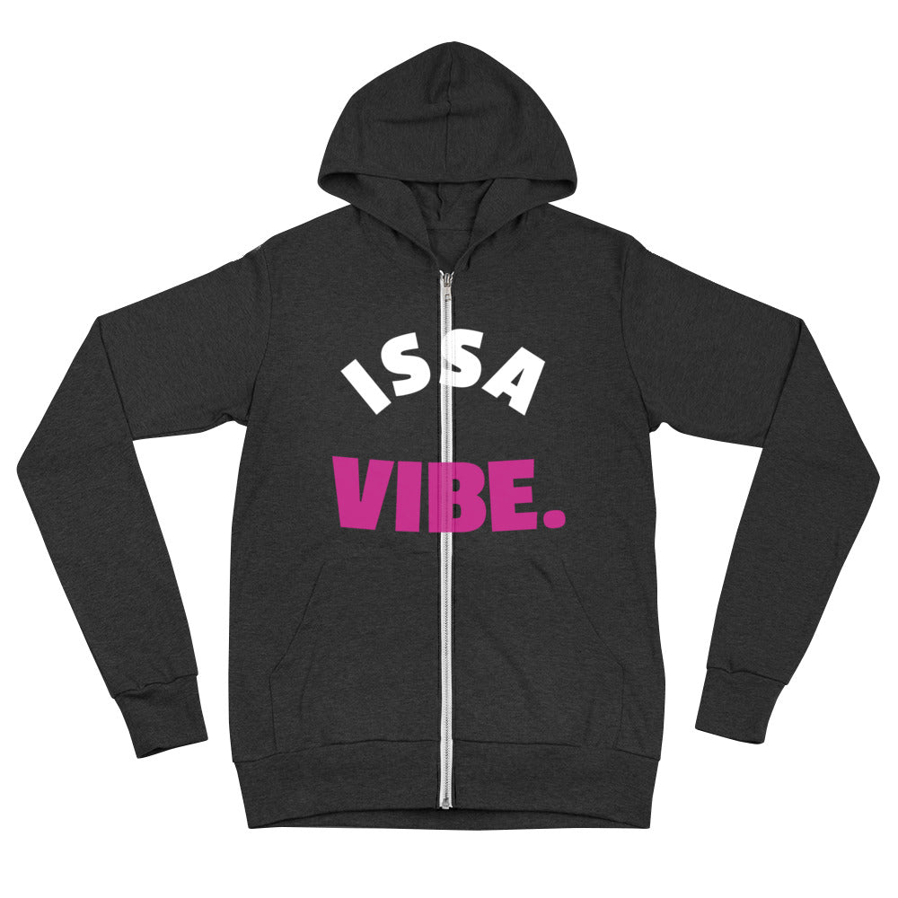 ISSA VIBE Unisex zip hoodie