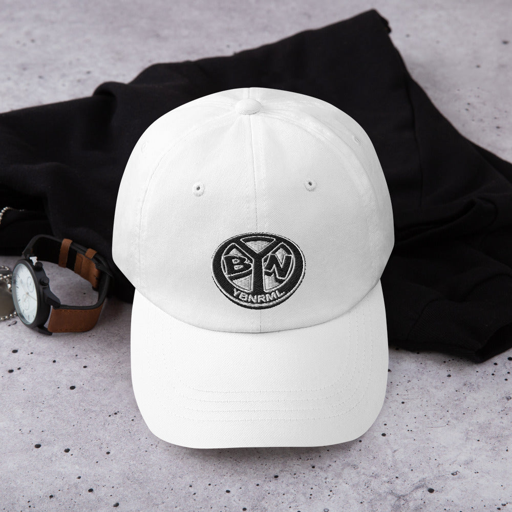 Black and white dad hat online